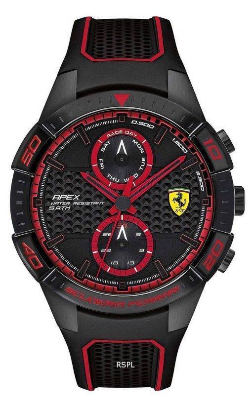 Ferrari Scuderia Apex Silicon Band Quartz 0830634 Mens Watch
