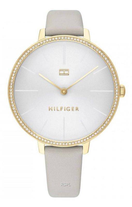Tommy Hilfiger Kelly Crystal Accents Leather Strap Quartz 1782110 Womens Watch
