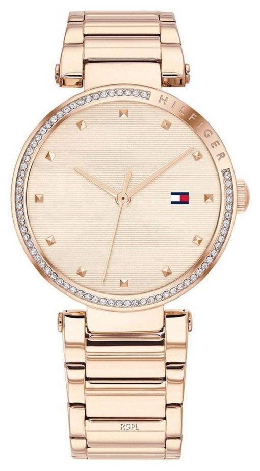 Tommy Hilfiger Lynn Crystal Accents Rose Gold Tone Stainless Steel Quartz 1782237 Womens Watch
