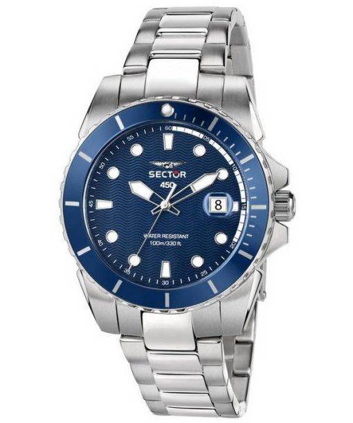 Sector 450 Blue Matt Dial Bracelet Stainless Steel Quartz R3253276003 100M Men's Watch