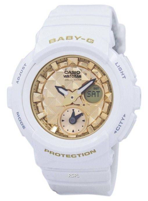 Casio Baby-G Shock Resistant World Time Analog Digital BGA-195M-7A Womens Watch