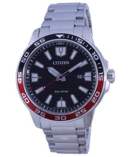Citizen Black Dial Stainless Steel Eco-Drive AW1527-86E 100M Men's Watch