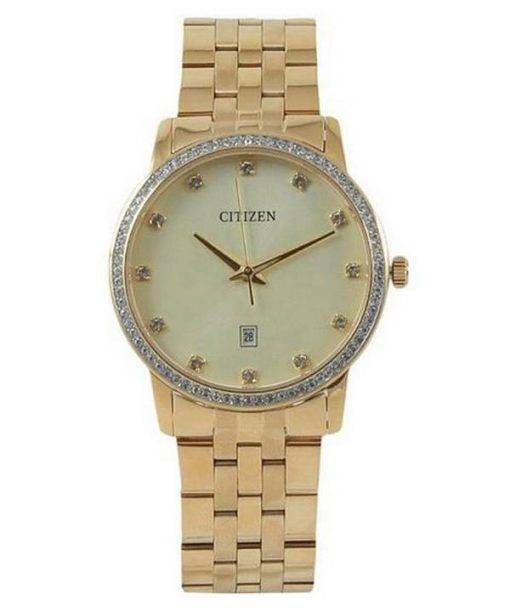 Citizen Crystal Accents Gold Tone Stainless Steel Quartz BI5033-53P Women's Watch