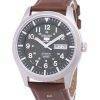 Seiko 5 Sports Automatic Japan Made Ratio Brown Leather SNZG09J1-LS12 Men's Watch