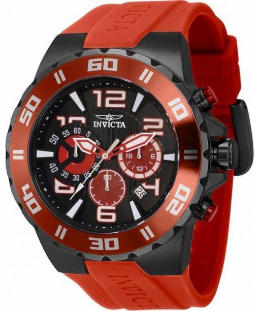 Invicta Pro Diver Chronograph Silicone Strap Quartz 37757 100M Men's Watch