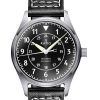 Ratio Skysurfer Pilot BRTS314lack Sunray Dial Leather Automatic RTS314 200M Mens Watch