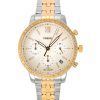 Fossil Neutra Chronograph Two Tone Stainless Steel White Mother Of Pearl Dial Quartz ES5279 Womens Watch
