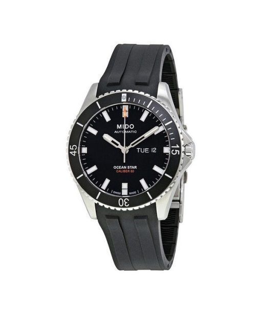 Mido Ocean Star Rubber Strap Black Dial Automatic Divers M026.430.17.051.00 200M Mens Watch